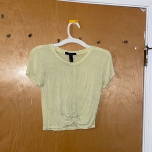 Size Small Forever 21 Light yellowish-green crop top